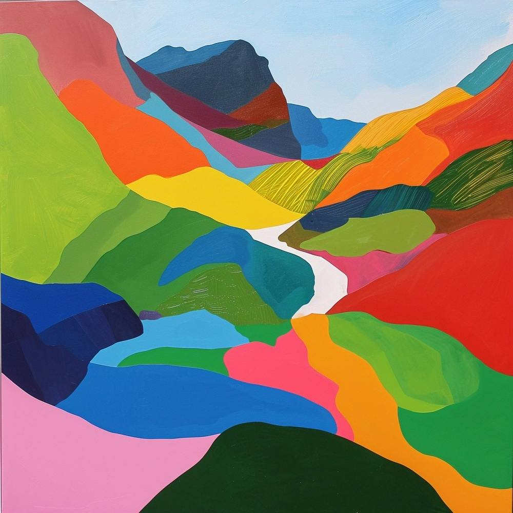 Colourful Abstract Runion National Park France 1