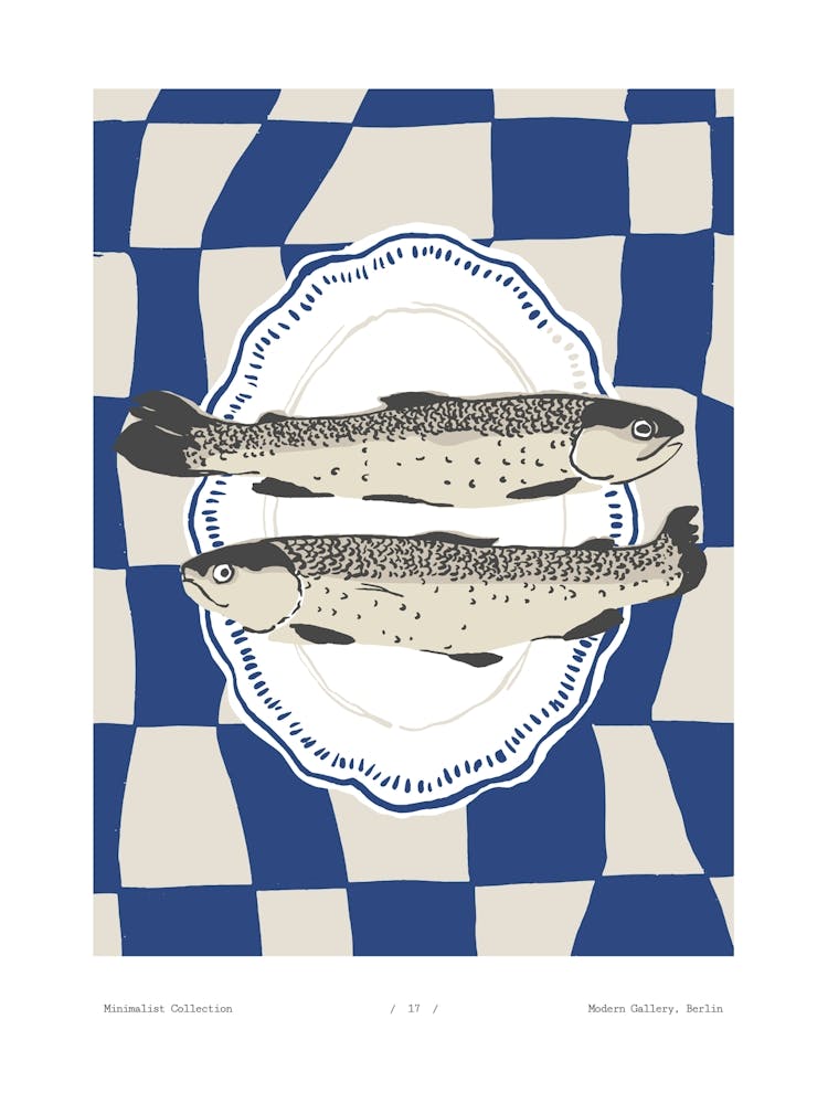 Two Sardines On A Plate