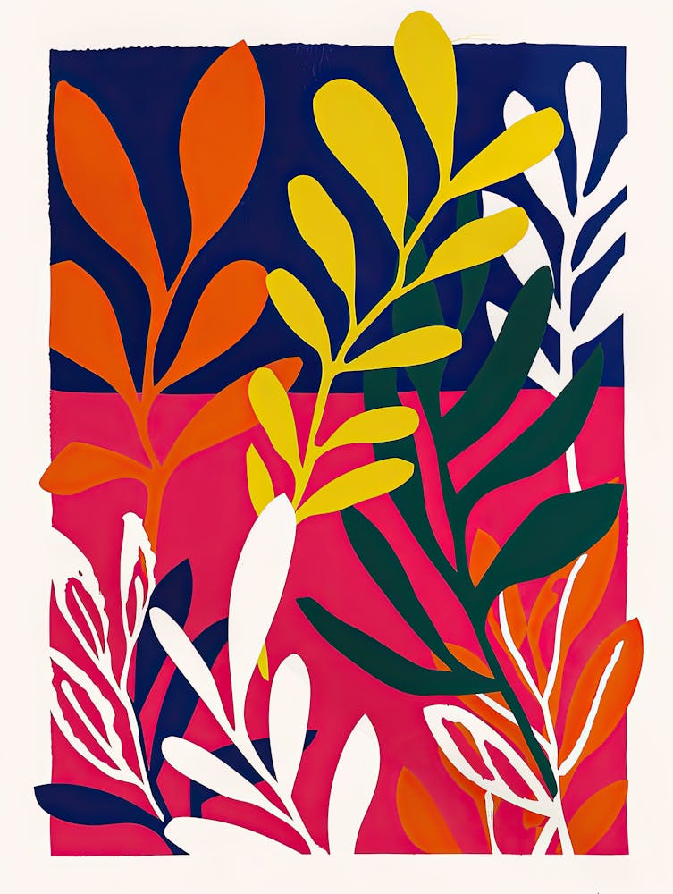 Verzauberte Blüten im Matisse-Stil