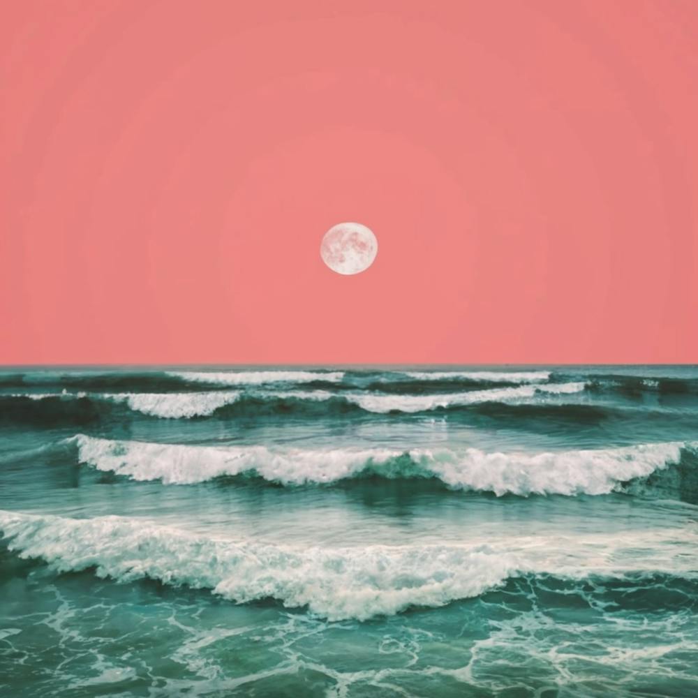 Moon Over The Ocean