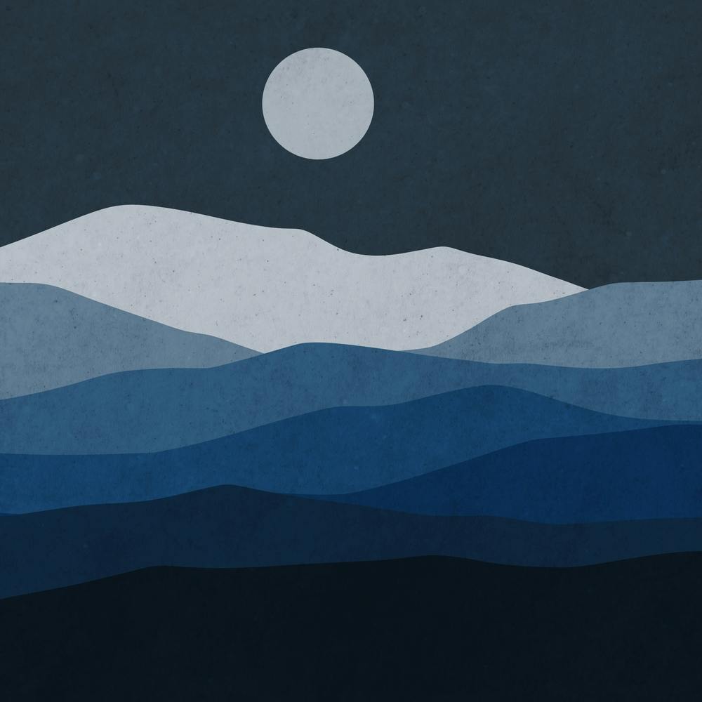 Moonlight Over Mountains