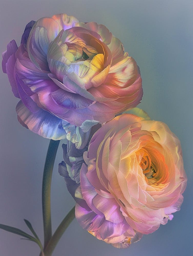 Iridescent Flower Ranunculus 1