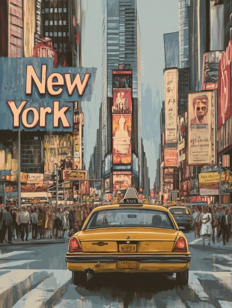 Aihrgdesign A Classic 1960s Travel Poster For New York