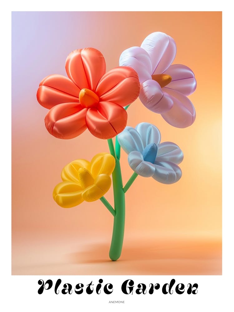Dreamy Inflatable Flowers Poster Anemone 1