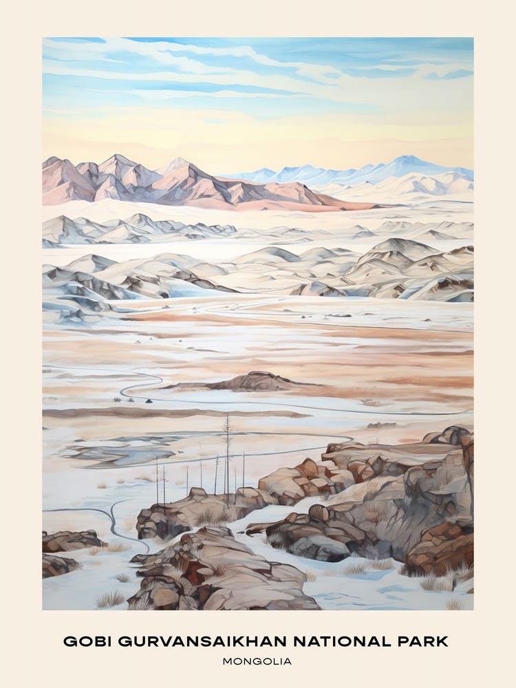 Gobi Gurvansaikhan National Park Mongolia 1 Poster