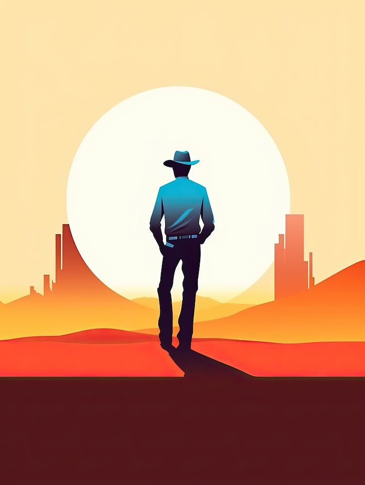 Elegant Cowboy Stance