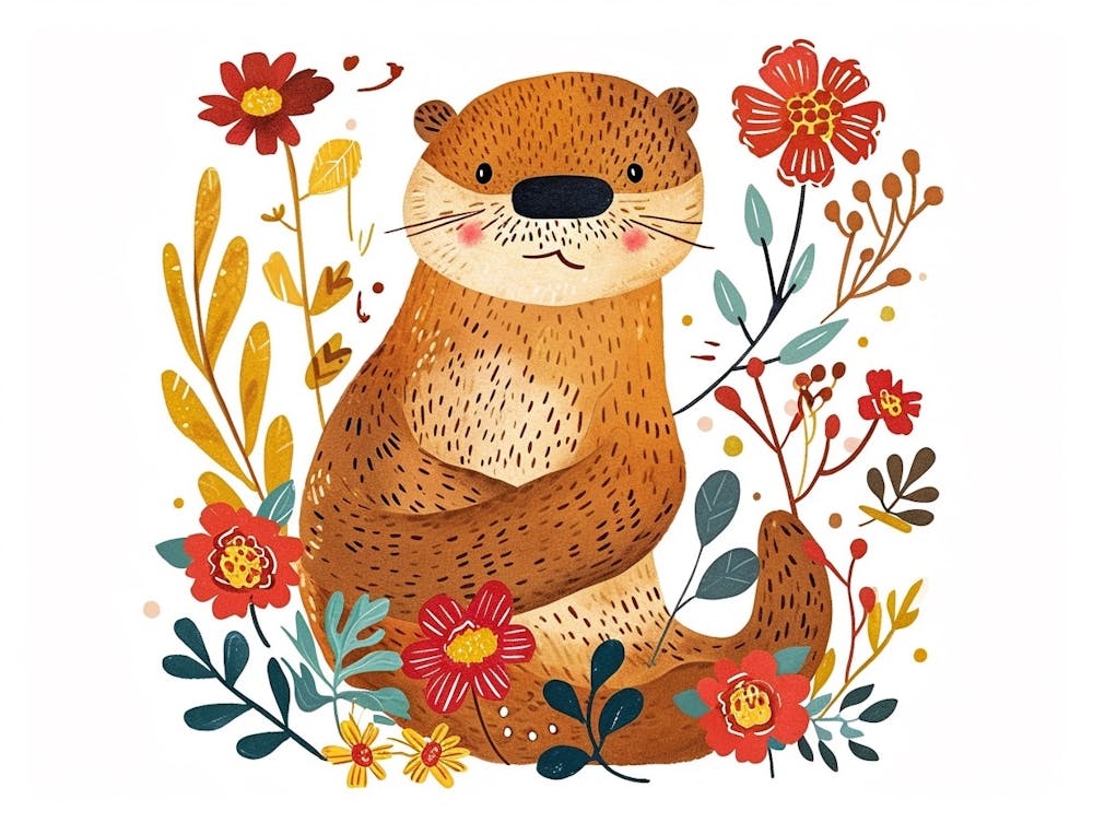 Little Floral Otter 2