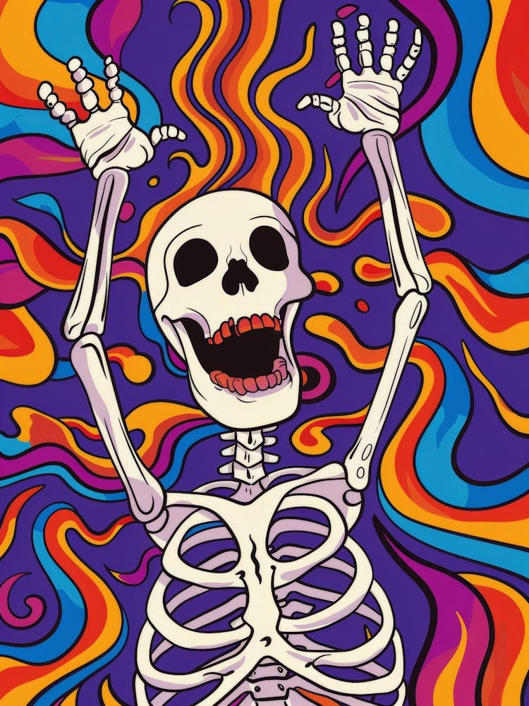Psychedelic Skeleton 4