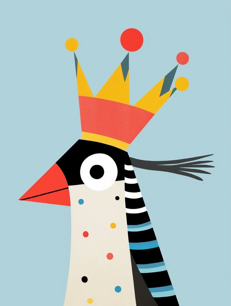 Little Toucan 2 Wearing A Crown