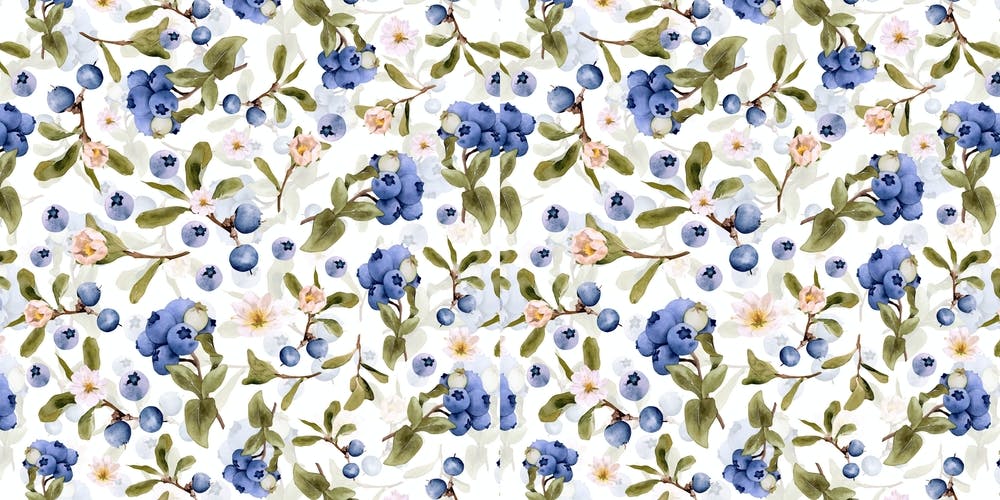 Scandinavian Midsummer Blueberry Meadow