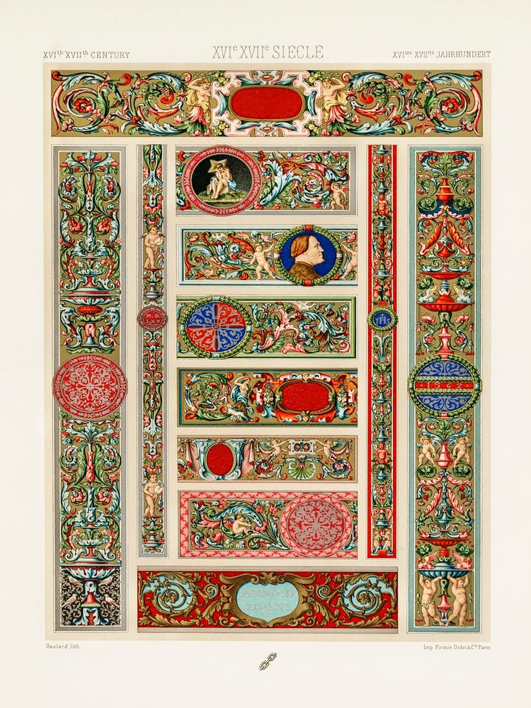 Motif des 16ème et 17ème Siècles, Albert Racine 5