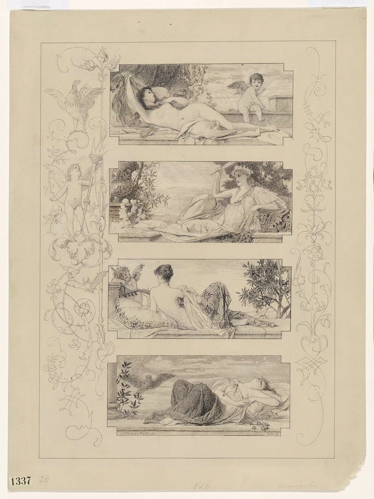 The 4 Times Of The Day, Gustav Klimt