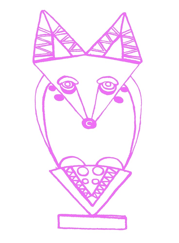 Wolf Rosa Rose Grafik
