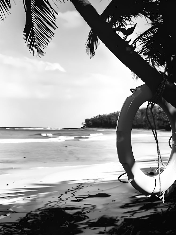 Life Ring On The Beach