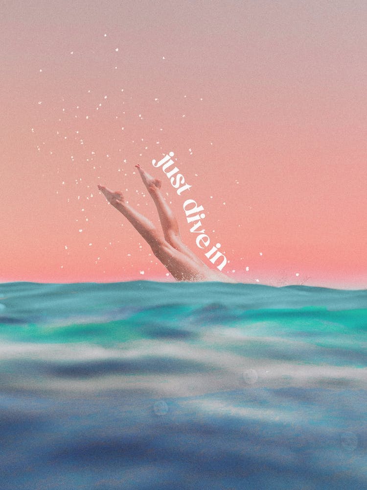 Peachy Just Dive In Quote