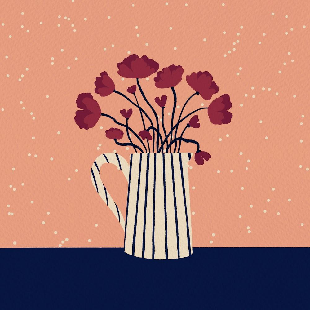 Poppies - autumn palette