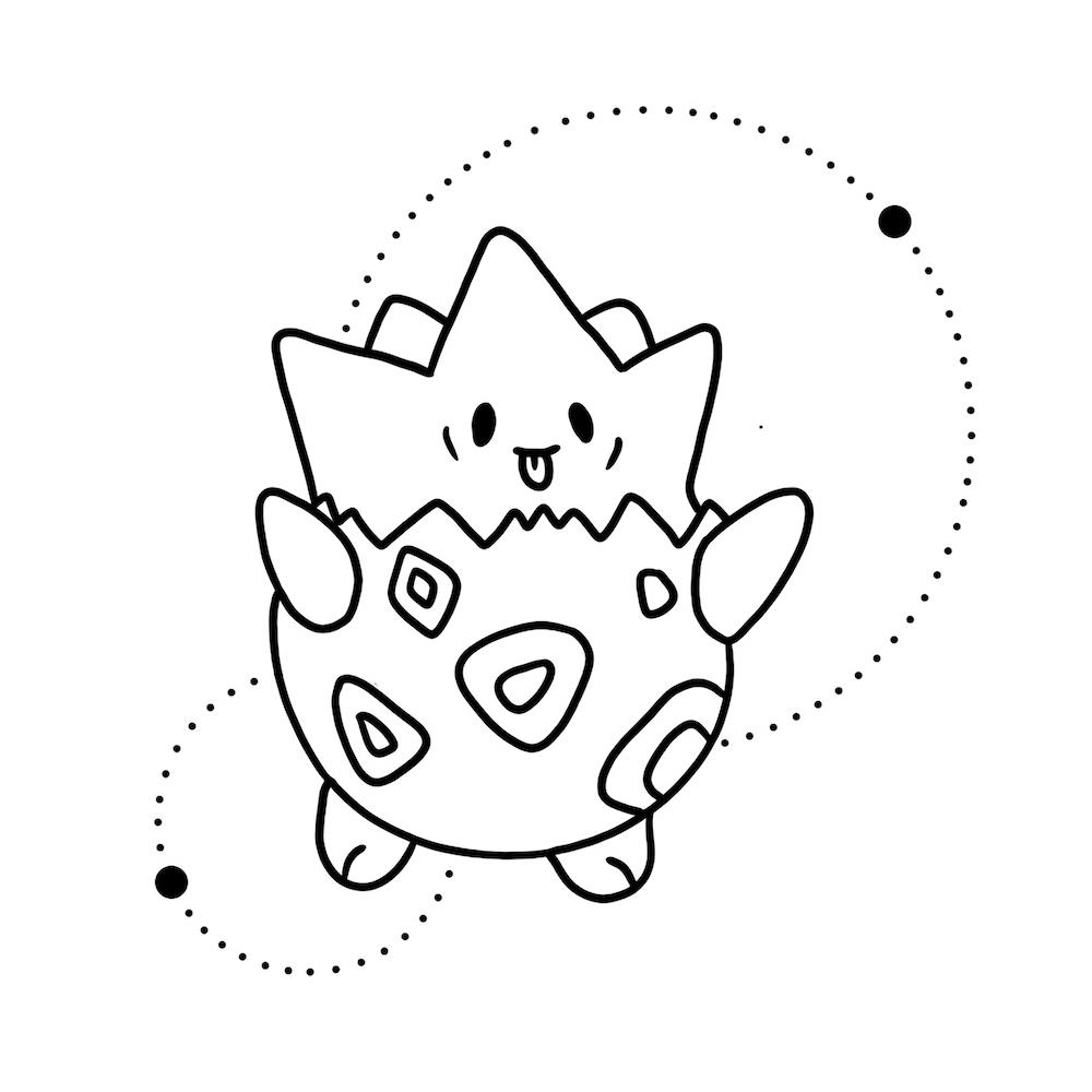 Togepi Pokemon Line Square