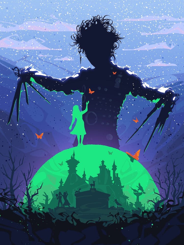Edward Scissorhands Silhouette
