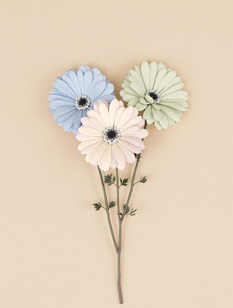 Fleurs Sauvages Aériennes Inspirées par l'Aquarelle