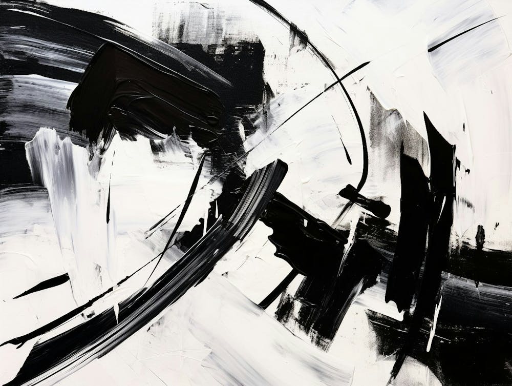 Vibrant Contrasts Abstract Black And White 7