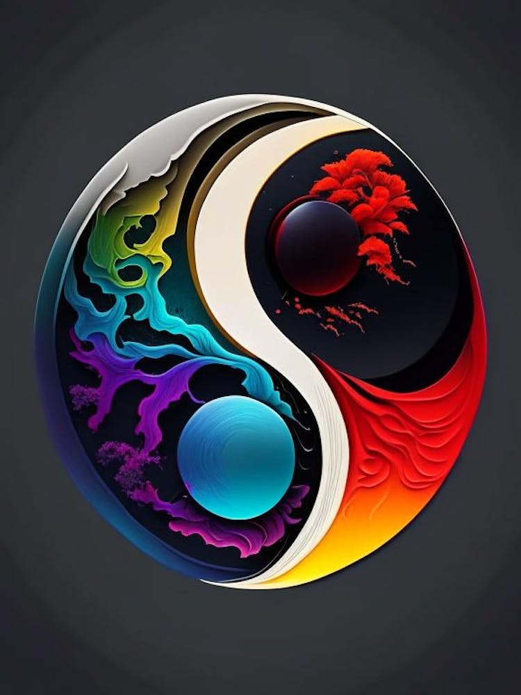Colour 1, Yin and Yang Illustration