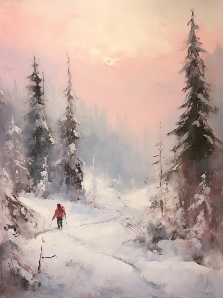 Dreamy Winter Painting Whistler Canada 3