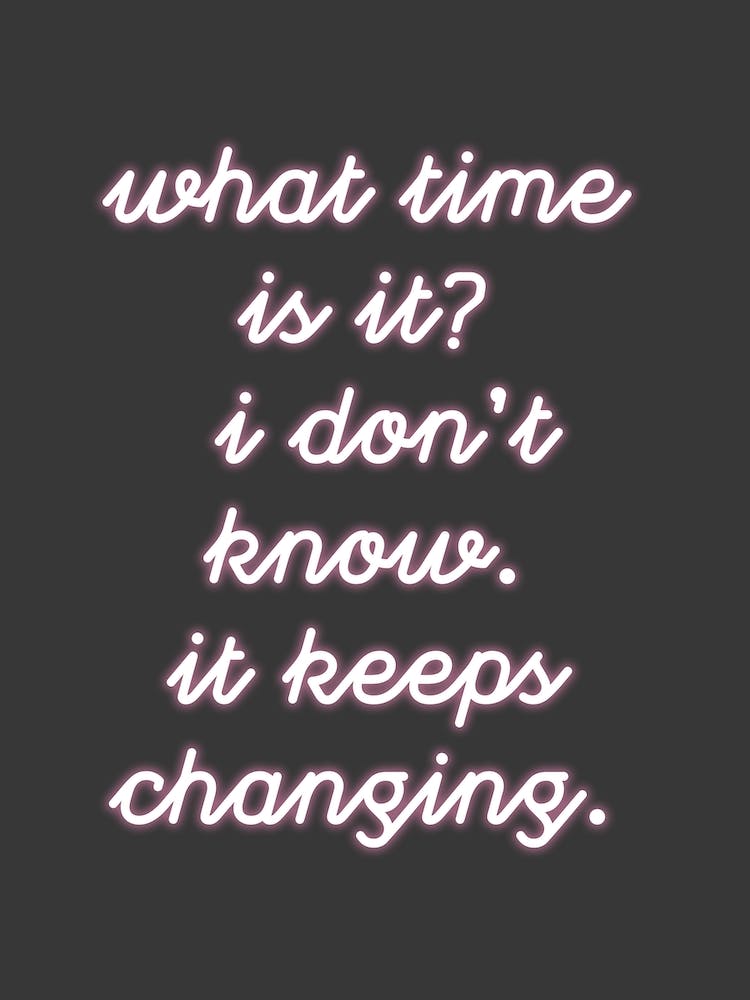 Time Keeps Changing
