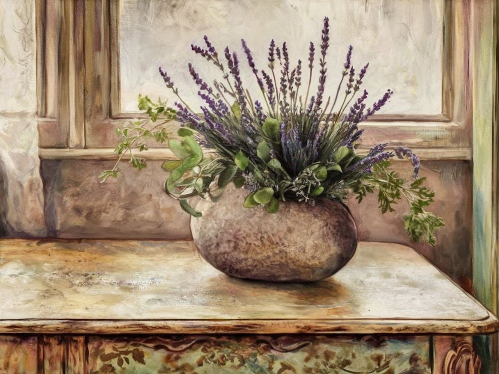 Lavender In A Vase 1