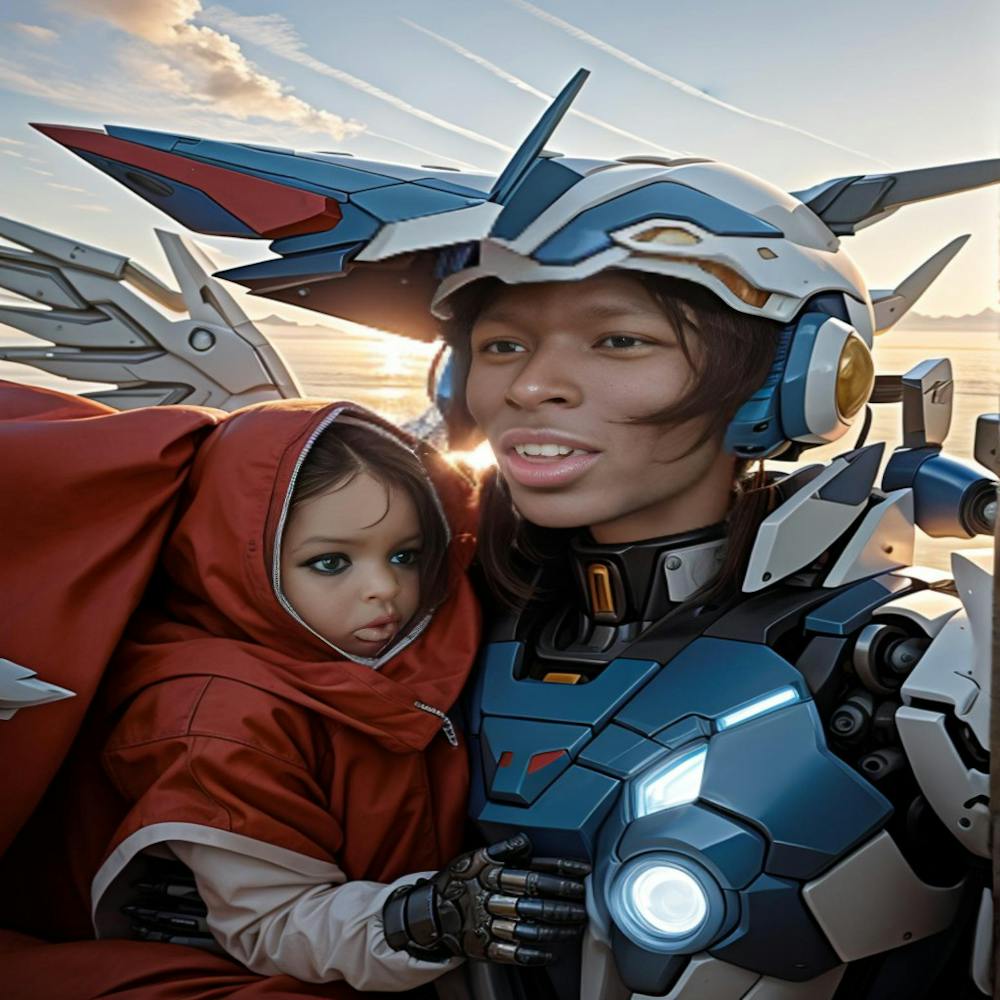Child And A Robot