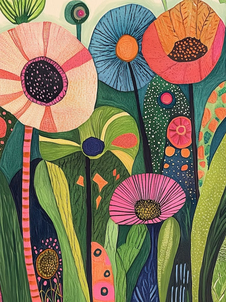 Poppies In The Garden