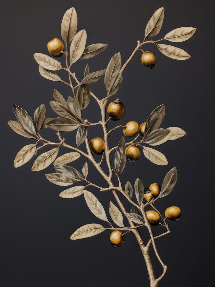 Dark Vintage Botanical