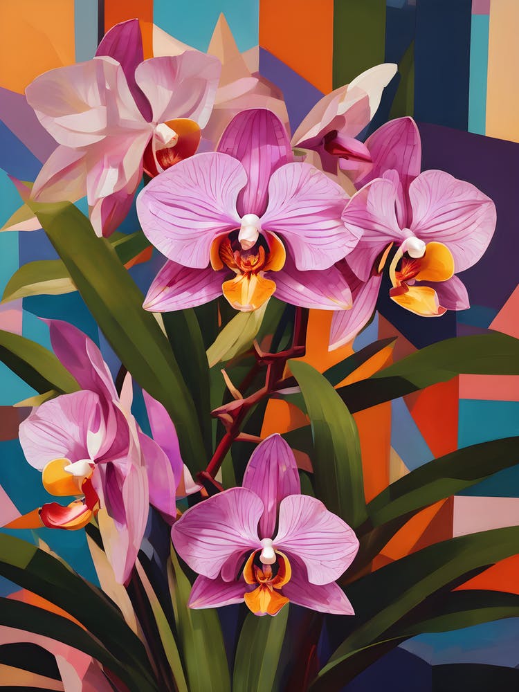 Zygopetalum Orchids Abstract 2