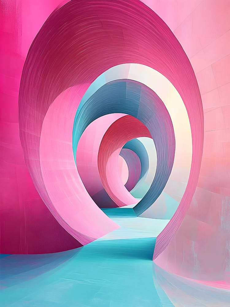 Abstract Pink And Blue