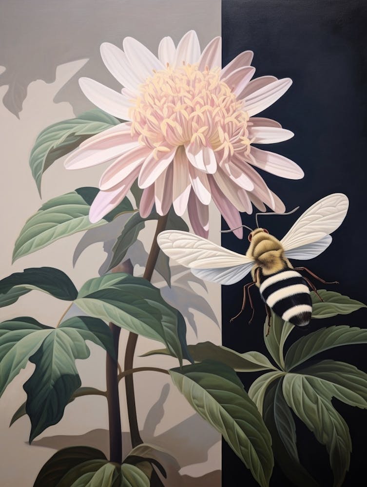 Flower Illustration Bee Balm 1