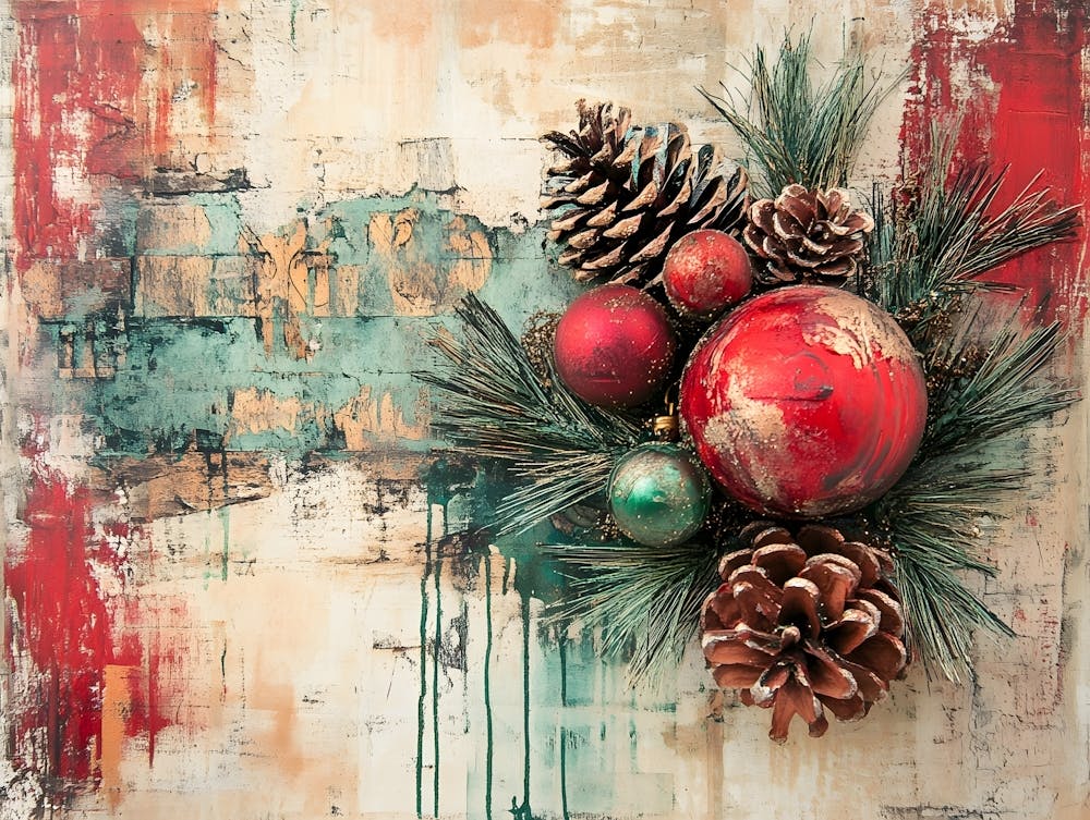 Intage Christmas Mixed Media 12