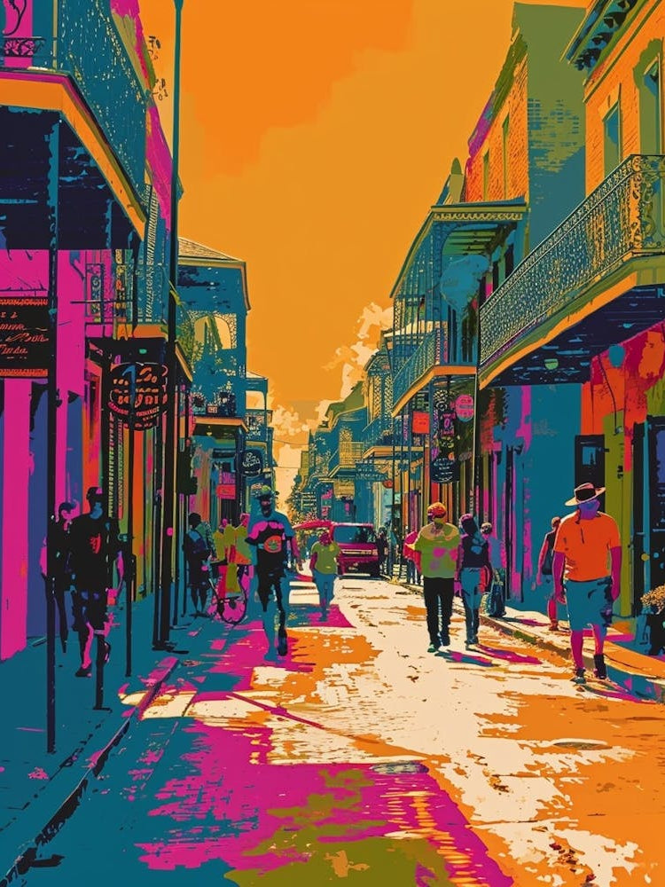 Frenchmen Street Retro Pop Art 2