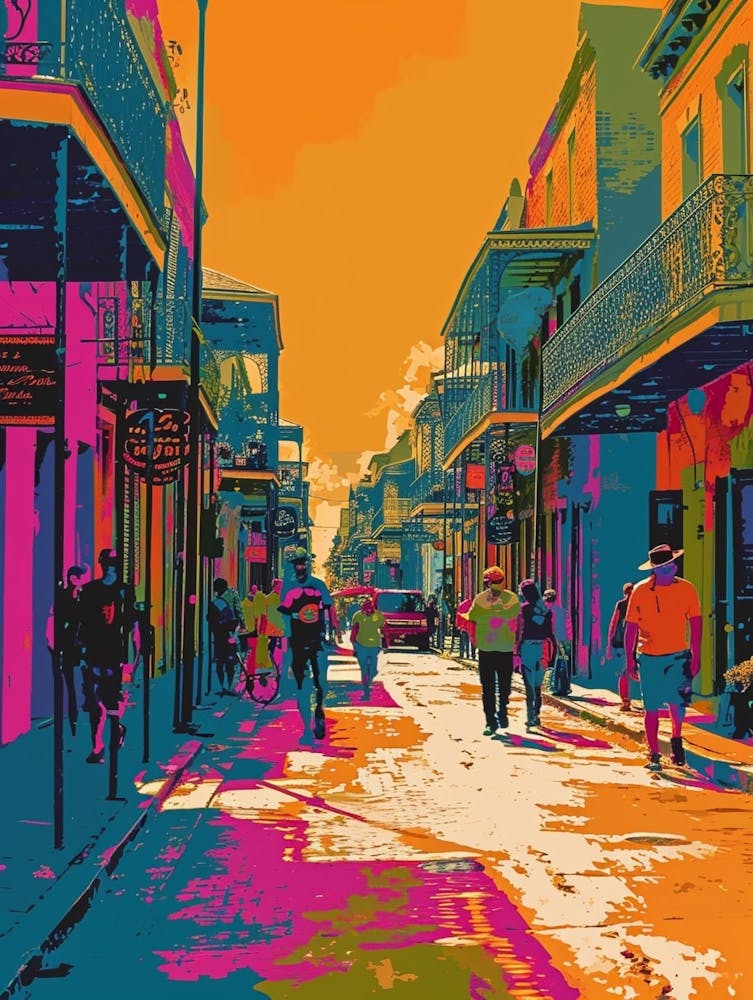 Frenchmen Street Retro Pop Art 2