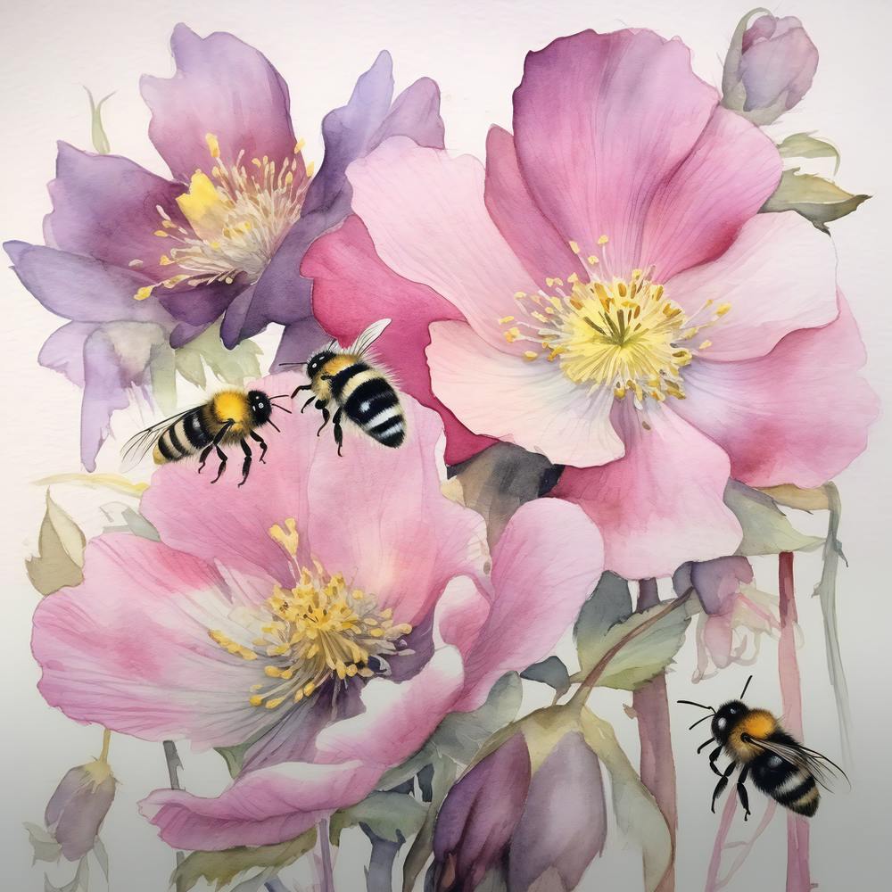 Bees And Flowers 2