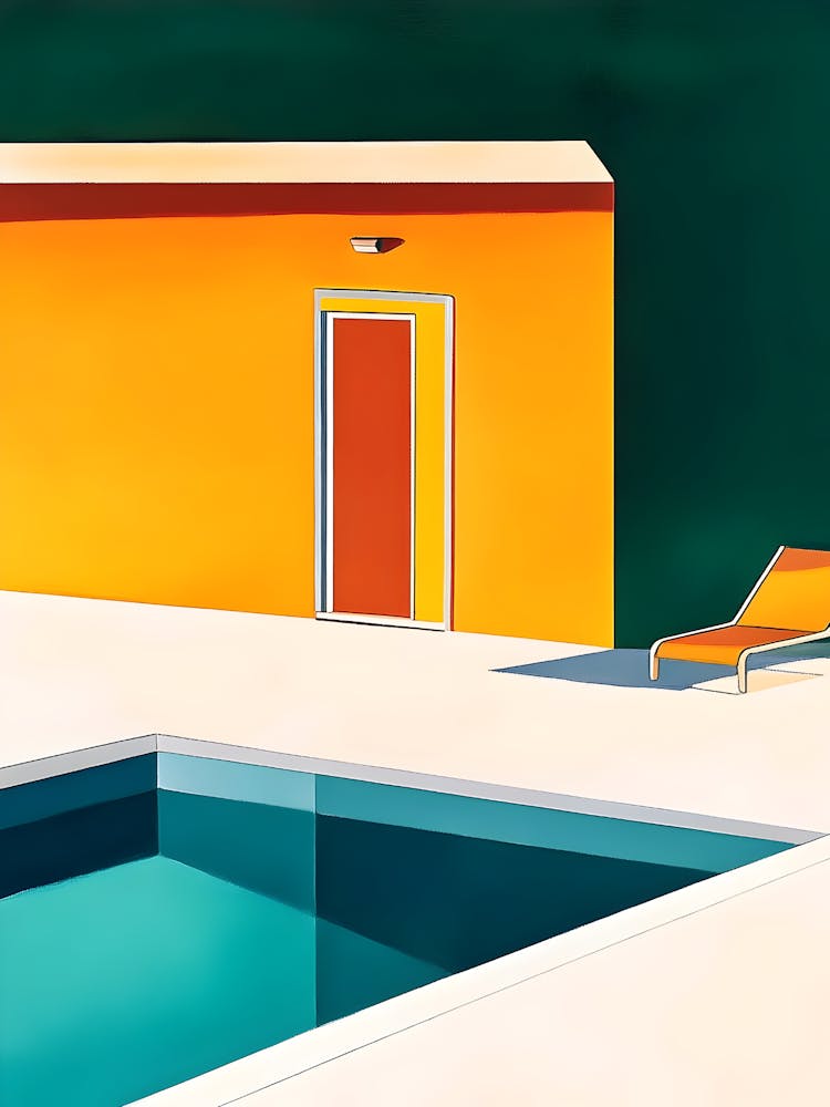 Swimming Pool And A House