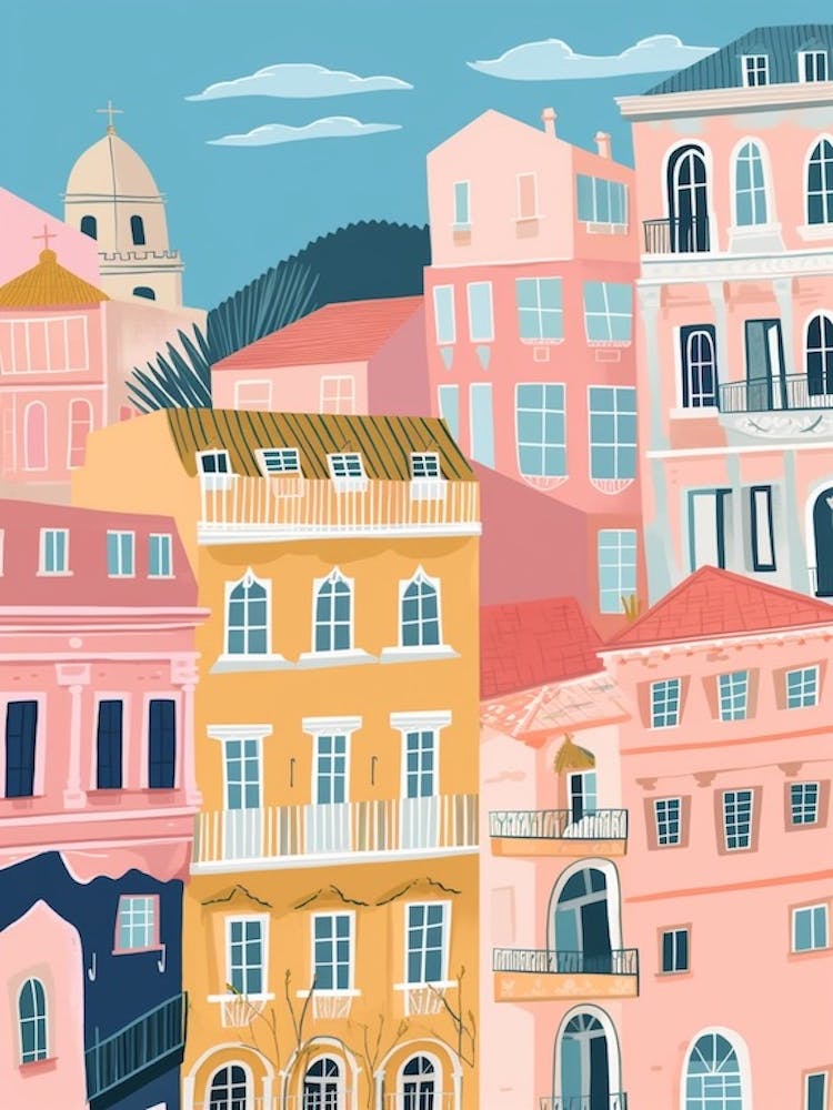 Trieste 2, Italy Illustration