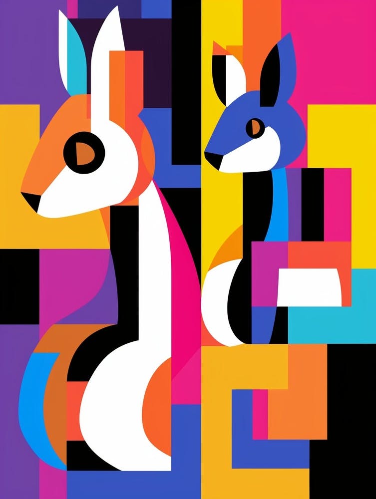 Squirrel Abstract Pop Art 2