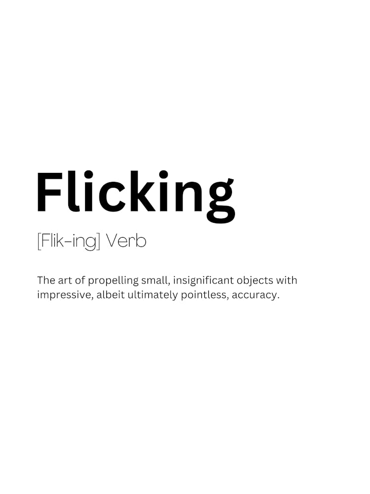 Flicking Definition Meaning