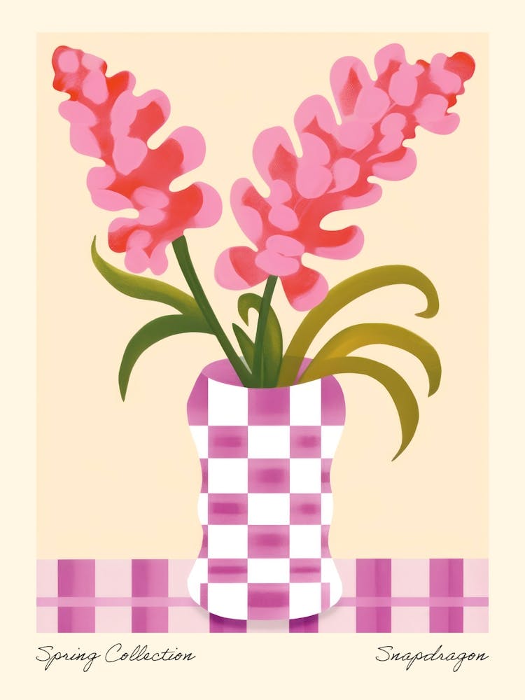 Spring Collection Snapdragon Flower Vase 2