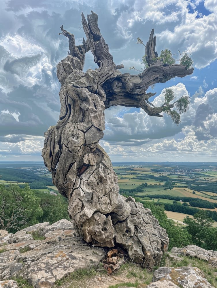 Tree On Top Of A Hill