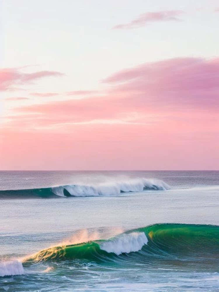 Collaroy Beach, Australia Pink Photography 1