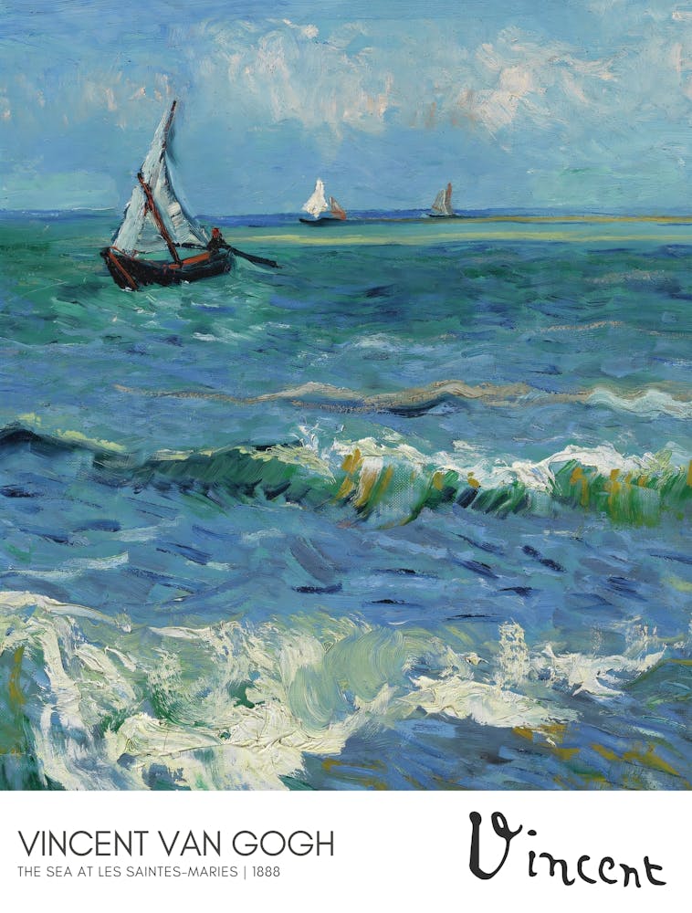 Van Gogh THE SEA AT LES SAINTES-MARIES
