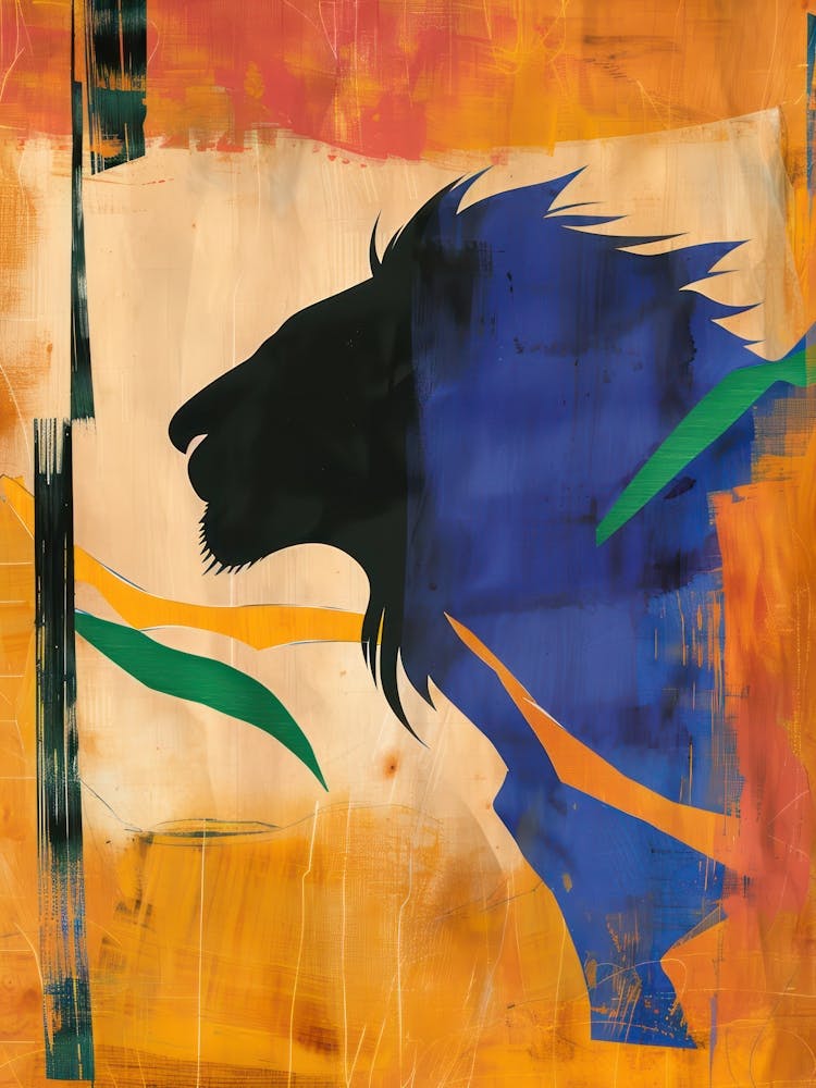 Lion 1 Cut Out Collage