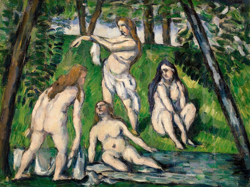 Four Bathers, Paul Cézanne