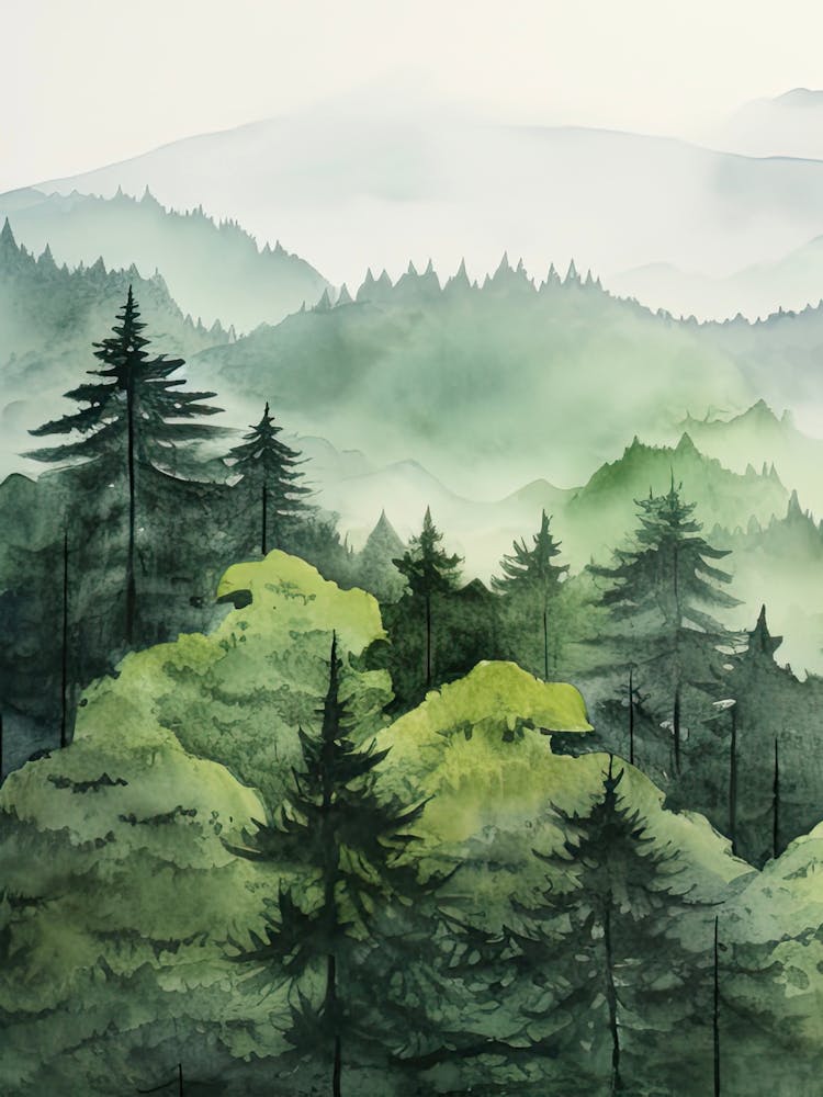 Green Forest Nature Scenery 1