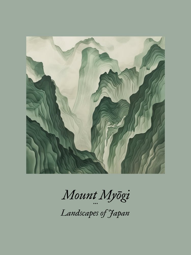 Landscapes Of Japan Mount Myogi 3